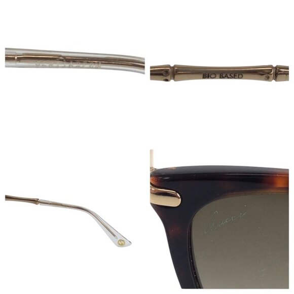 Gucci Brown Gold Metal Plastic 11 A3 F3 M Sunglasses main image 6